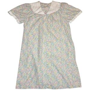 Floral snap button front floral house coat short‎ sleeve night gown small/medium